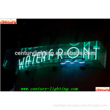 water front neon sign